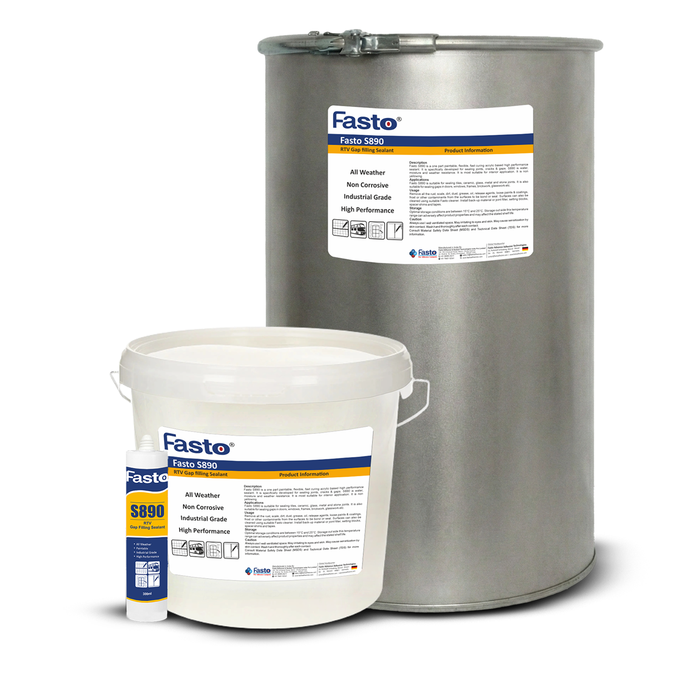 Fasto S890 - Silicone Sealants & Adhesives